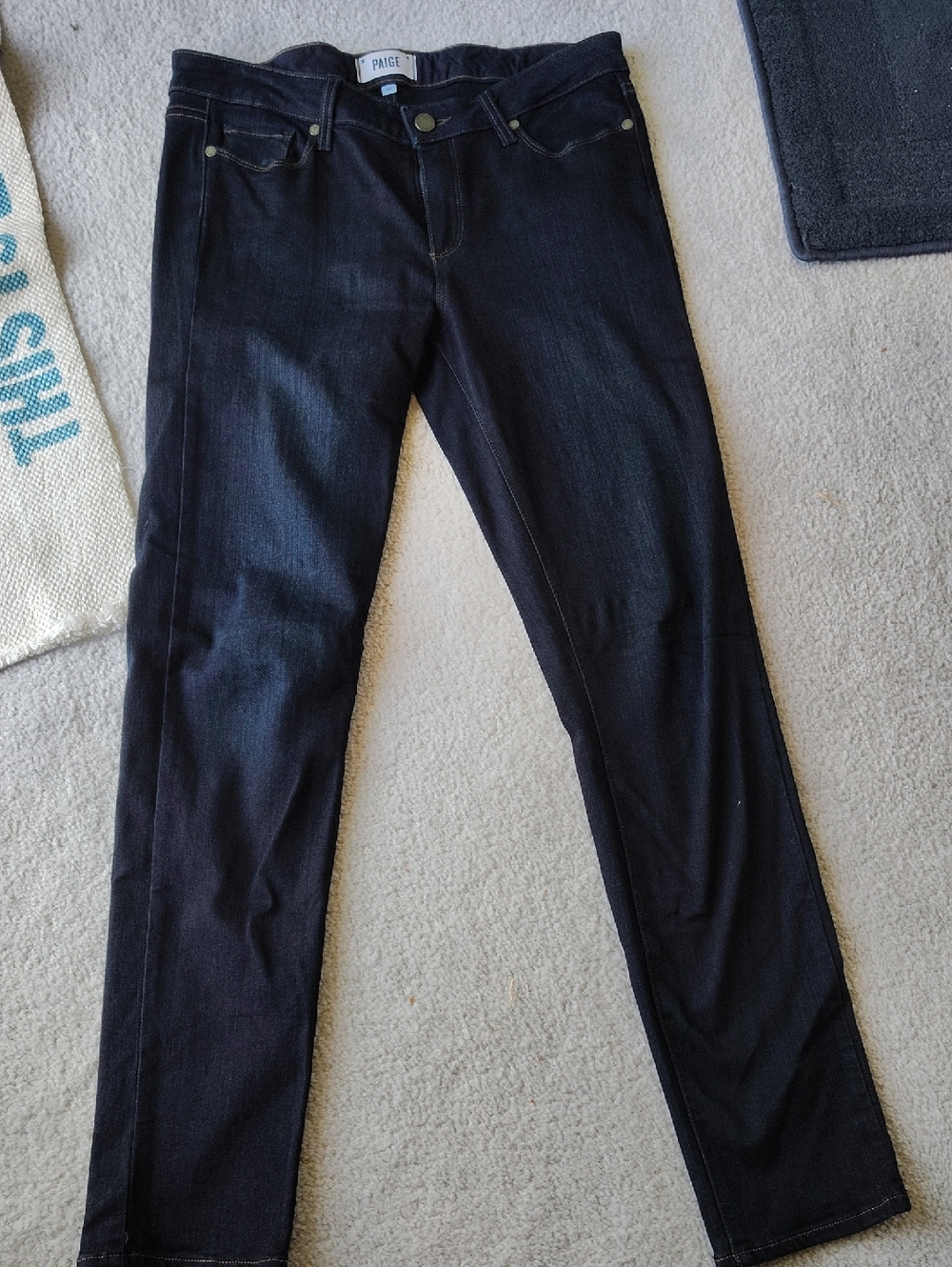 Paige Women's Skyline SkinnyDark Blue Slim Jeans